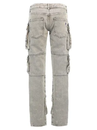The Attico Essie Cargo Pants - Gray