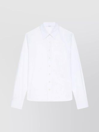 Givenchy logo shirt with pointed collar and long sleeves