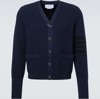 Thom Browne 4-Bar cotton cardigan