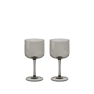 Villeroy & Boch Like Smoke Wine / Water Glass Pair in Grey at Nordstrom