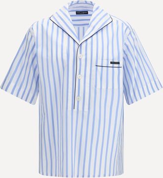 Dolce & Gabbana Camicia a righe con maniche corte Man 43