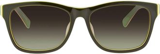 Lacoste Green Gradient Square Mens Sunglasses L683S 315 55