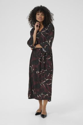 Kaffe Jurk KAmille Tight fit bordo