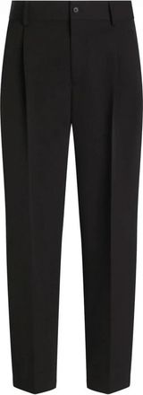 Dolce & Gabbana Casual Katoenen Broek - Heren - Nette broeken - Zwart - M - Katoen - Broeken