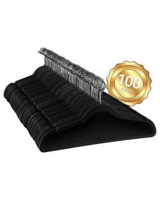 Elama Dnu Elama 100Pc Velvet Hangers