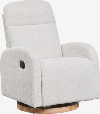 Sklum Pack De 2 Sillones Reclinables Y Giratorios En Tela Boucl&eacute; Vako Sklum