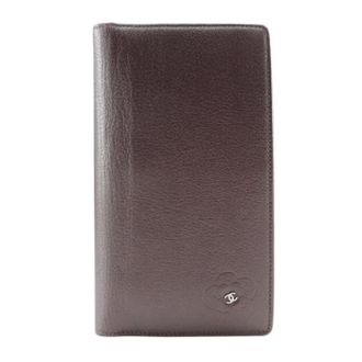 Chanel Pre-owned Wallets, female, Brown, Size: ONE SIZE Pre-owned Vintage Long wallet (bi-fold)