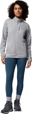 Columbia Wandelfleecejas met volledige ritssluiting uit de Hike Grid-collectie voor dames (Grijs)