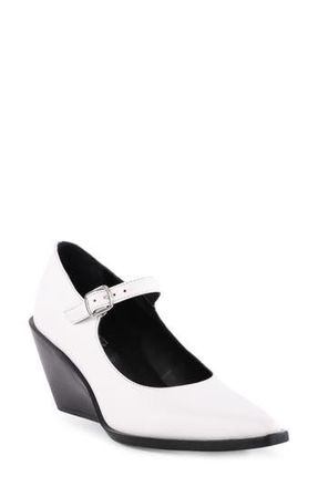 Seychelles Sparks Pointed Toe Mary Jane Pump in White Leather at Nordstrom Rack, Size 8.5