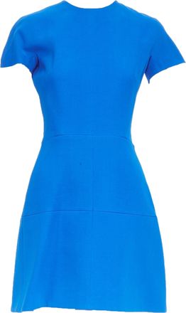 Victoria Beckham silk structured cap sleeve dress