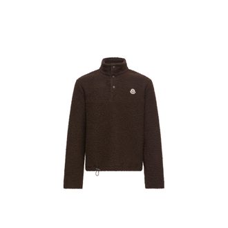 Moncler Moncler Logo Knit Sweatshirt, Men, Brown, Size: 3xl