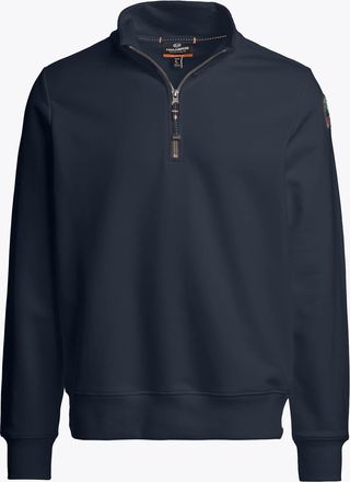 Parajumpers Mens Broad Peak Sweatshirt in Dark Blue Cotton - Size X-Large