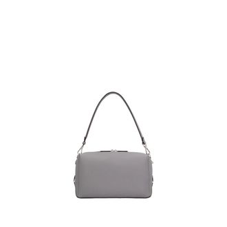Fendi Tassen, Heren, Grijs, ONE Size, Leer, Lui Medium Schoudertas