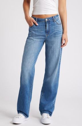 1822 Denim High Waist Baggy Straight Leg Jeans in Samuel at Nordstrom, Size 24