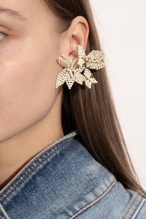 Isabel Marant Earring And Clip With Floral Motif, Womens, Cream
