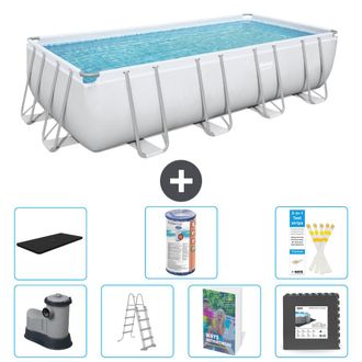 Bestway Piscina Bestway Power Steel Rectangular - 549x274x122 Cm - 8-piezas S563