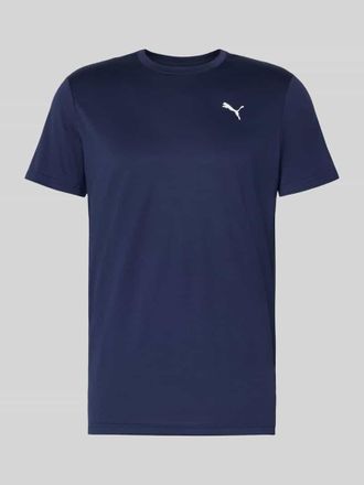 Puma Regular Fit T-Shirt mit Logo-Print Modell Solid in Marine, Gr&ouml;&szlig;e XXL