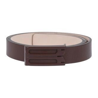 Victoria Beckham Tonal Regular Frame Belt - Dames - Riemen - Bruin - 70 CM - Leer - Accessoires