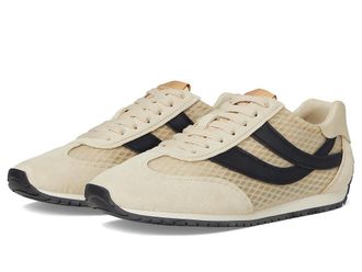 Vince Oasis Runner-W Lace-Up Womens Shoes Moonlight/Black Mesh : 6.5 M, Leather