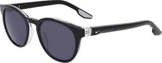 Nike Authentieke Eclipse Dawn Bril Premium Kwaliteit - unisex - Zonnebrillen - Zwart - 49 MM - Accessoires