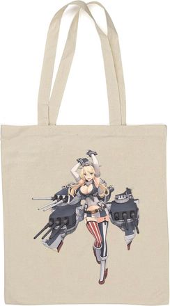 Generic Amine manga Yamato battleship Kantai kinky babe girl Natural Cotton Tote Bag White