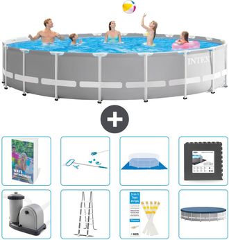 Intex Piscina Prism Frame Redonda - 610x132 Cm - 9-piezas S565