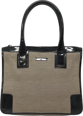 Gucci Beige Canvas Handbag (Pre-Owned)