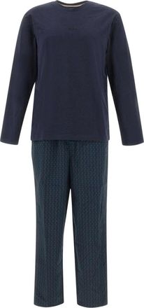 HUGO BOSS Chris Pyjama - Heren - Nachtkleding & Lounge - Blauw - Maat: XL Katoen