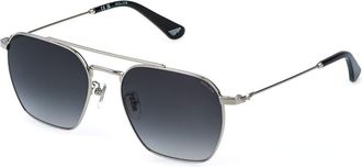 Police SPLR72 ORIGINS LITE 36 0579 Mens Sunglasses Silver Size 56