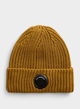 C.P. Company Mens Signature lens cuffed Tuque Hat