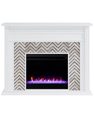 SEI Furniture Hebbington Tiled Fireplace