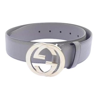 Gucci Pre-owned Vintage Belt - Heren - Vintage Accessoires - Grijs - ONE Size - Leer - Vintage