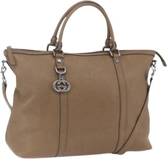 Gucci Pre-owned Handbags, female, Brown, Size: ONE SIZE Pre-owned Vintage Handbag