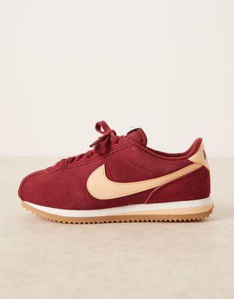 Nike Cortez - Sneakers in camoscio rosse-Rosso