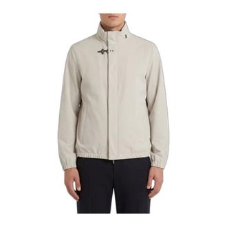 Fay Jassen, Heren, Beige, M, Polyester, Korte Travel Bomberjack