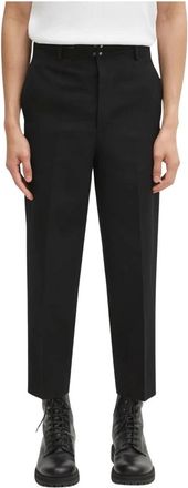 Visvim Broek met knoopsluiting - Heren - Chinos - Zwart - M - Wol - Broeken