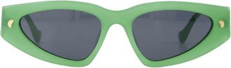 Nanushka Womens Sunglasses Green Acetate