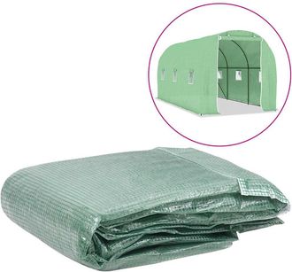 vidaXL Cubierta De Repuesto De Invernadero Verde (9 M&sup2;) 200x450x200 Cm Vidaxl