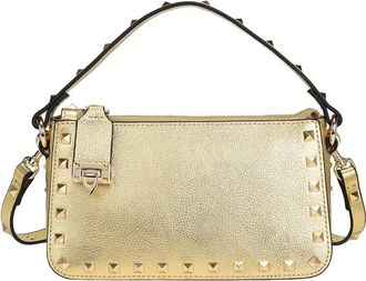 Tiffany & Fred Metallic Studded Convertible Shoulder Bag