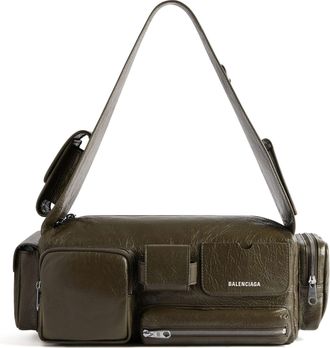 Balenciaga Superbusy Small Sling Bag Dark Green 702167210C83503