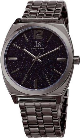 Joshua & Sons Joshua & Sons Blue Sandstone Dial Mens Grey Watch JX122GN