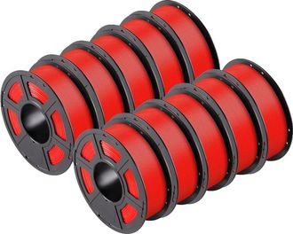 OEM Filamento Pla Para Impresoras 3d, 1,75 Mm De Di&aacute;metro, Alta Resistencia, Rojo, 10 Kg Pla