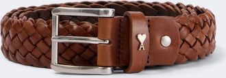 Ami Paris Paris braided leather belt
