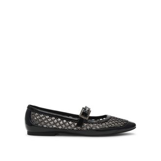Steve Madden Womens Well Done 018 Ballet Flats - Black - Size UK 4