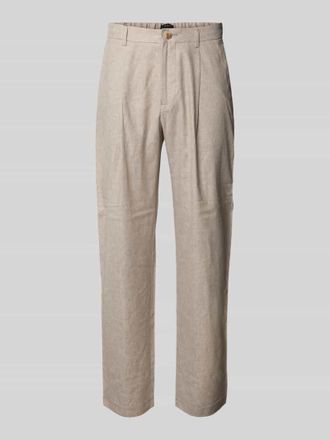 Matinique Regular Fit Chino aus Leinen-Baumwoll-Mix Modell hart in Beige, Gr&ouml;&szlig;e 56