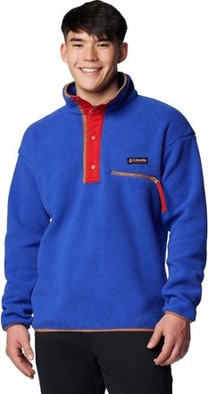 Columbia Helvetia Ii Jacket Mens Clematis Blue Half Snap Fleece Pullover JAX415