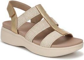 Vionic Sabrina Fisherman Platform Sandal in Gold Metallic Leather at Nordstrom Rack, Size 9.5