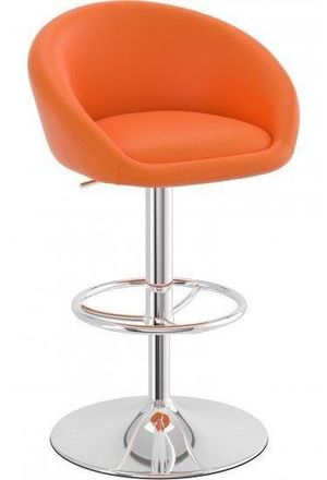 Netfurniture Tuscany Orange Bar Stool Height Adjustable