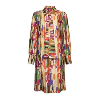 Elena Miro Shirt Dresses, female, Multicolor, Size: 2XL 7063P0-001 Shirt Dress