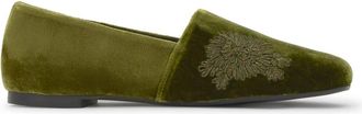 Castaner Schoenen, Dames, Groen, 39 EU, Katoen, Gisele Platte Slippers